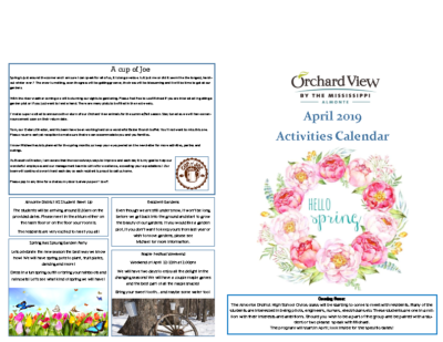 OVM – April Calendar 2019
